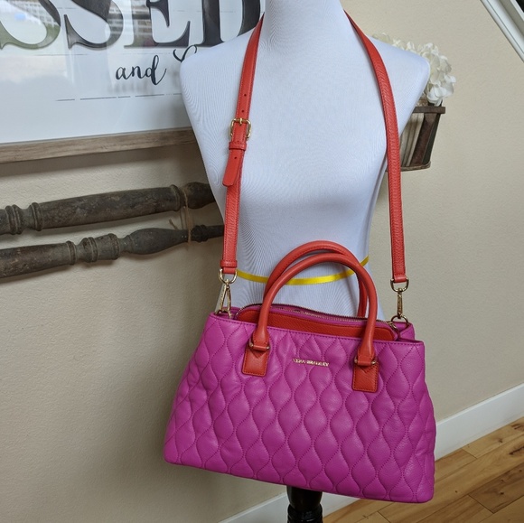 Vera Bradley Handbags - Vera Bradley leather Stachel Pink and Orange Purse